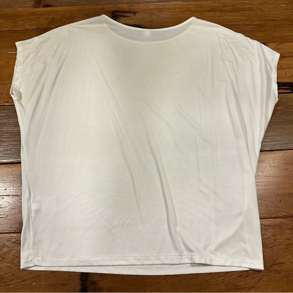 Uniqlo White Short-Sleeve Boxy Fit Tee Size M - Picture 1 of 5